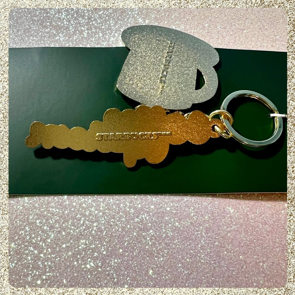 🎄☕ NWT 2025 Starbucks Enameled Metal "Coffee Person" Keychain - Picture 3 of 6